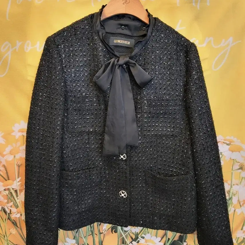 [BUNJANG] Georges Rech Tweed Jacket Black / 66M]      조르쥬 레쉬 트위드 자켓 블랙