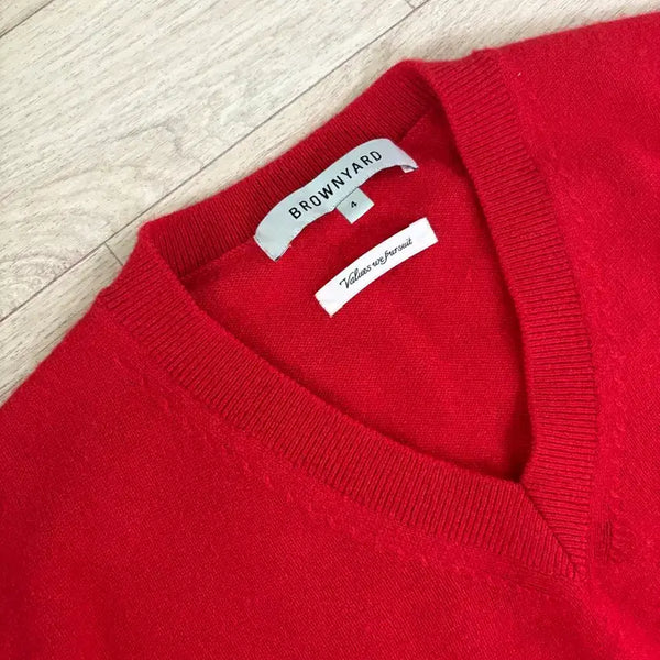 [BUNJANG] Brown Bread Knit Red / 브라운야드 니트