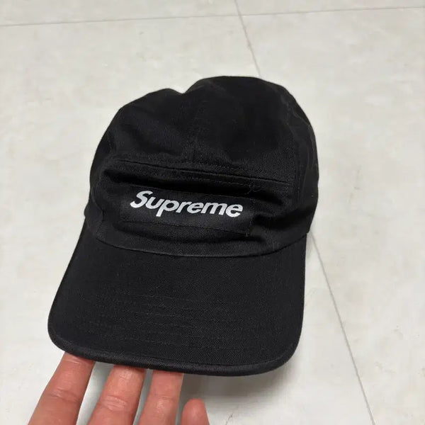 [BUNJANG] Supreme Ripstop Camp Cap Black / 슈프림 립스탑 캠프캦