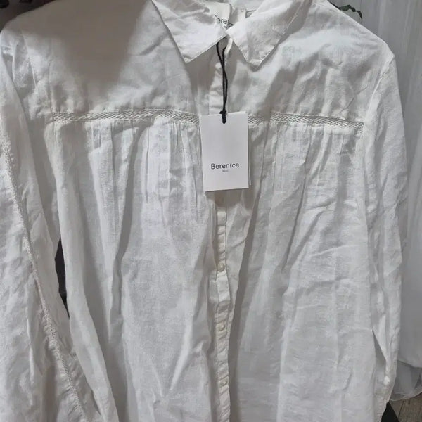 [BUNJANG] Berenice White Cotton Blouse / 여성 블