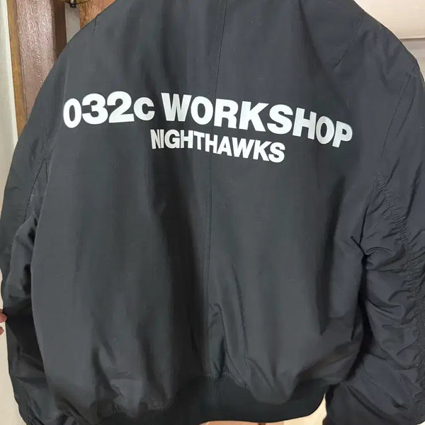 [BUNJANG] 032c Workshop Nighthawk Bomber Jacket / 032c 워크샵 나이트호크 검정 봄버 자켓