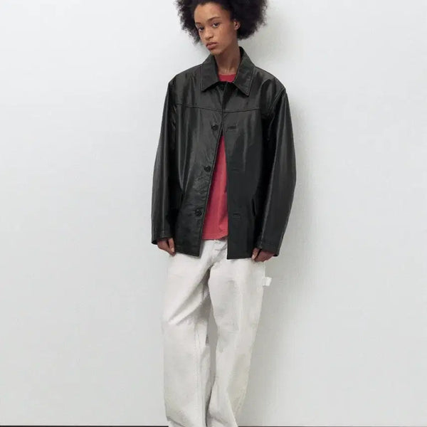 [BUNJANG] thisisneverthat FW26 Leather Car Coat / 디스이즈네버댓 FW26 레더 카 코트