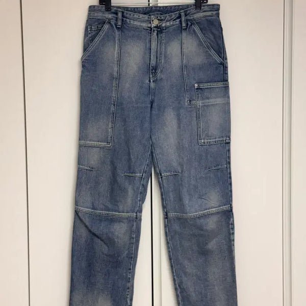 [BUNJANG] Solid Homme Washed Denim Pants (Size 50) / 솔리드옴므 데님 50