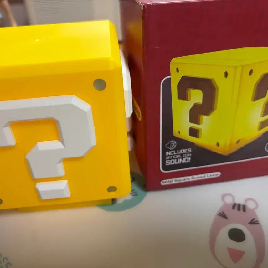 [BUNJANG] Super Mario Question Block Sound Lamp Figure / 사운드 무드등 슈퍼마리오 물음표 블록 피규어