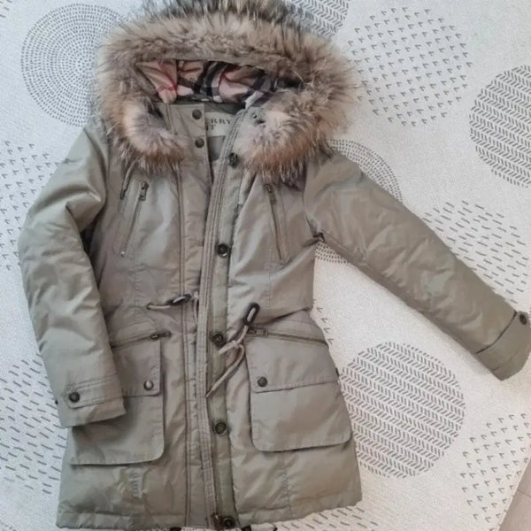 [BUNJANG] Burberry Brit Hooded Parka Down Jacket / 버버리 야상 패딩