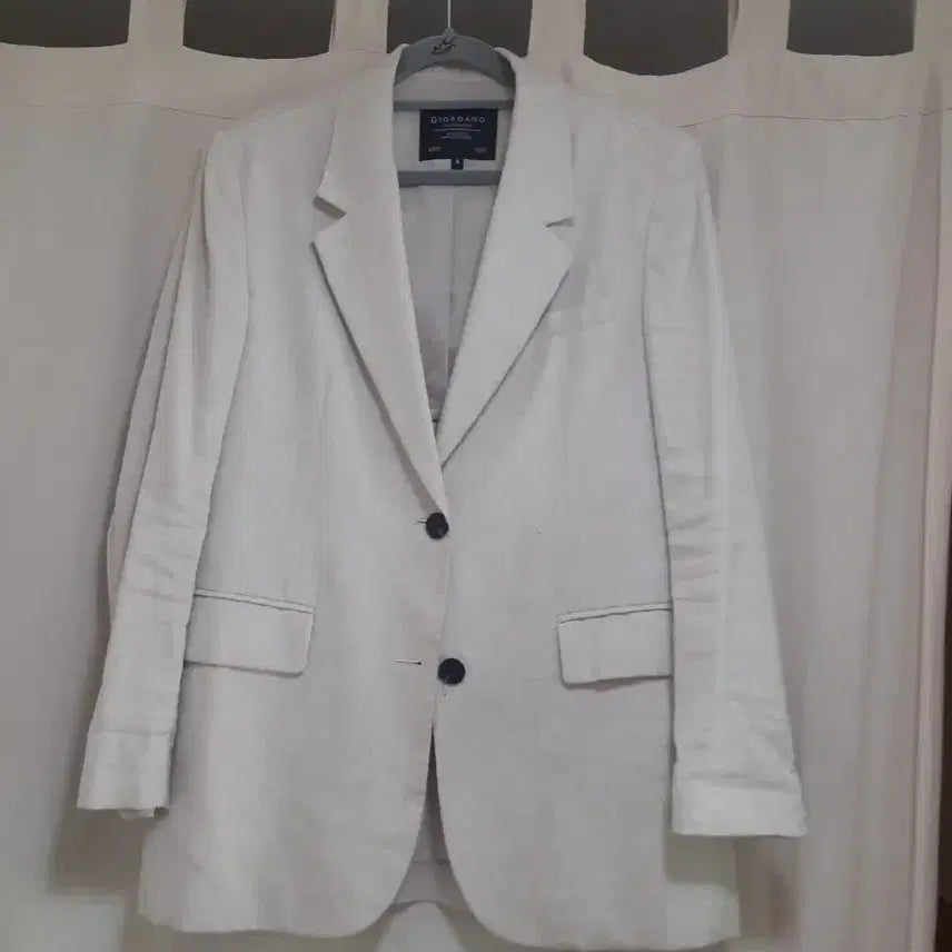 [BUNJANG] Giordano Linen Blazer Jacket Size S / 지오다노 린넨 자켓 블레이저 S (55)