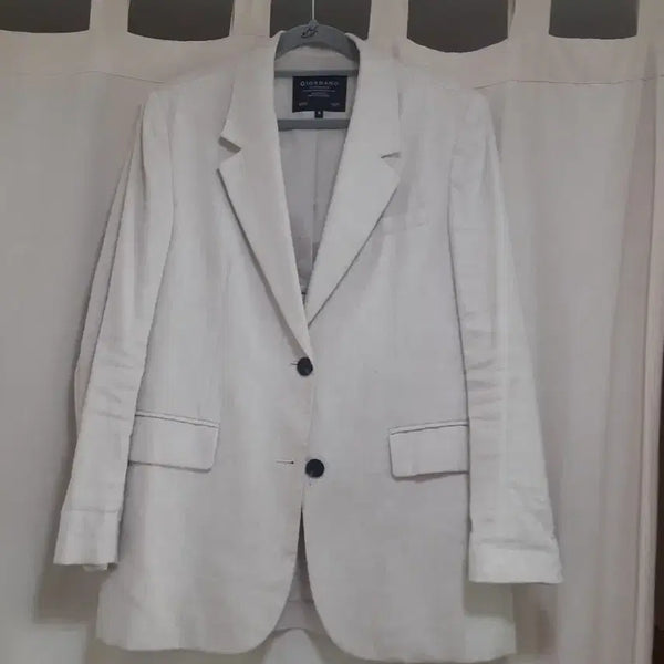 [BUNJANG] Giordano Linen Blazer Jacket Size S / 지오다노 린넨 자켓 블레이저 S (55)