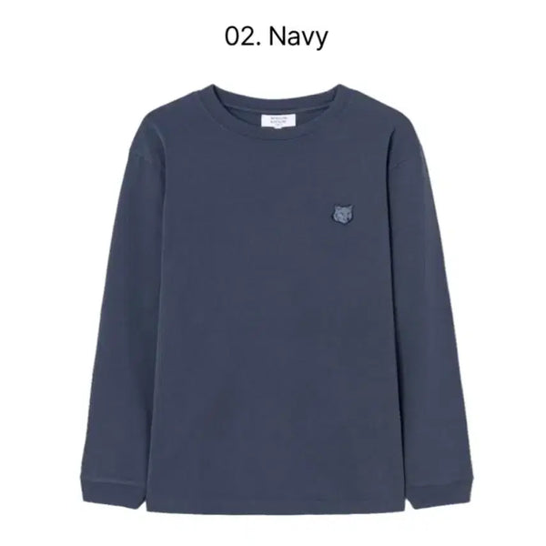 [BUNJANG] Maison Kitsuné Long Sleeve Navy / 새상품) 메종키츠네 롱슬리브 네이비