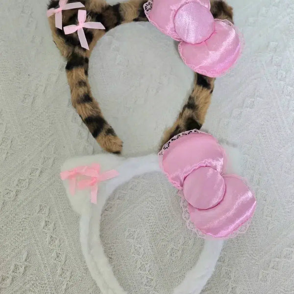 [BUNJANG] Sanrio Kitty Cat Headband Set / (미사용) 산리오 키티 고양이 머리띠 2종 일괄
