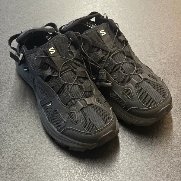 [BUNJANG] Salomon Techsonic Low Black Sneakers US 9 / 살로몬 테크소닉 로우 블랙 270 / Salomon Techsonic 474382