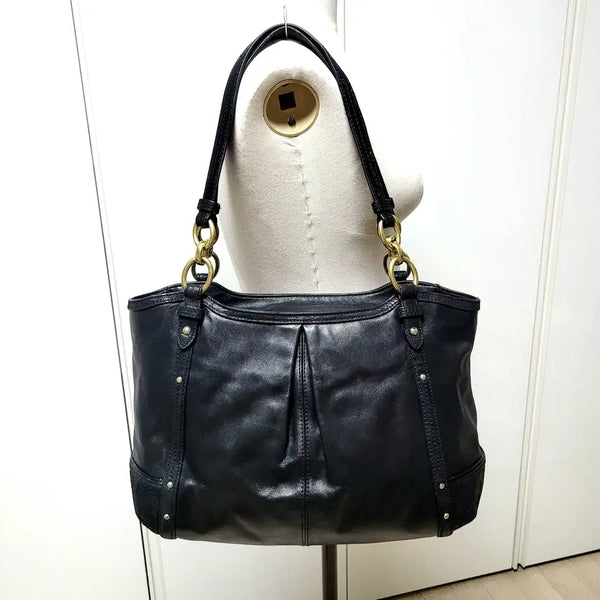 [BUNJANG] Coach Alexandra Leather Medium Tote Shoulder Bag / 정품)코치 가방(알렉산드라 레더백) 한정판
