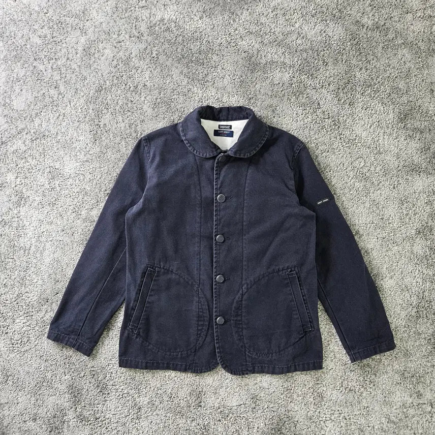 [BUNJANG] Saint James Navy Round Collar Long Sleeve Jacket / SAINT JAMES 긴팔 자켓