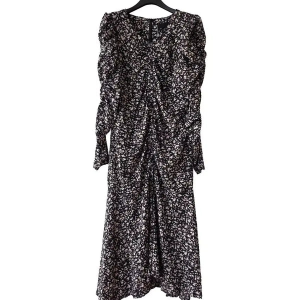 [BUNJANG] BNX Shirring Long Dress / 55/BNX 셔링 롱원피스