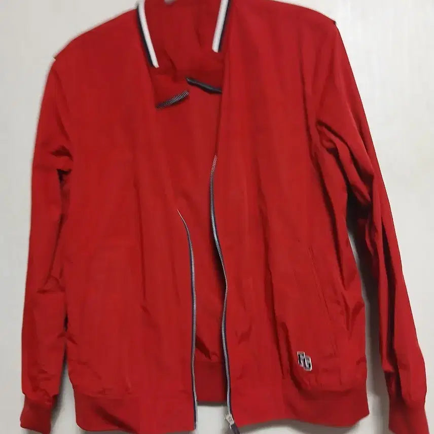[BUNJANG] Red Blouson Jacket (Size 105) / 블루종 자켓105