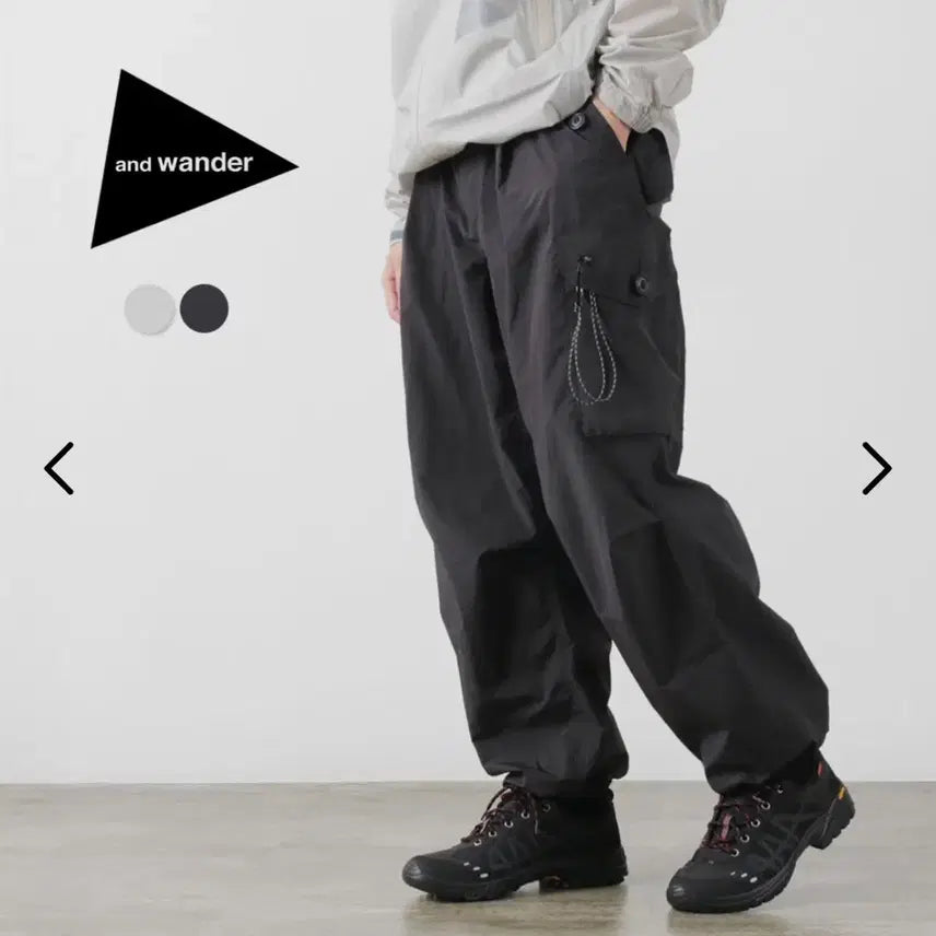 [BUNJANG] AND.WONDER Oversized Cargo Pants Charcoal L / 앤드원더 오버사이즈 카고팬츠 차콜 L 새제품
