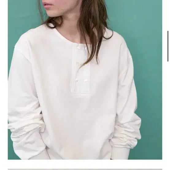 [BUNJANG] TANAT Button Henley Sweatshirt / 타낫 버튼 헨리 스웻셔츠 맨투맨 새상품