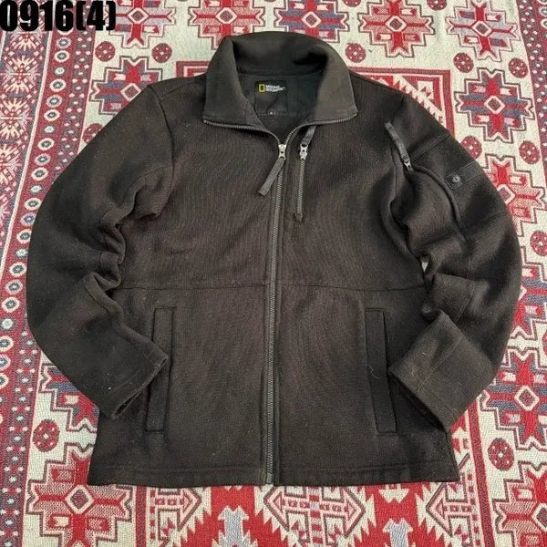 [BUNJANG] National Geographic Zip-Up Jacket Black Medium / 내셔널지오그래픽 집업 자켓 블랙 M 0916