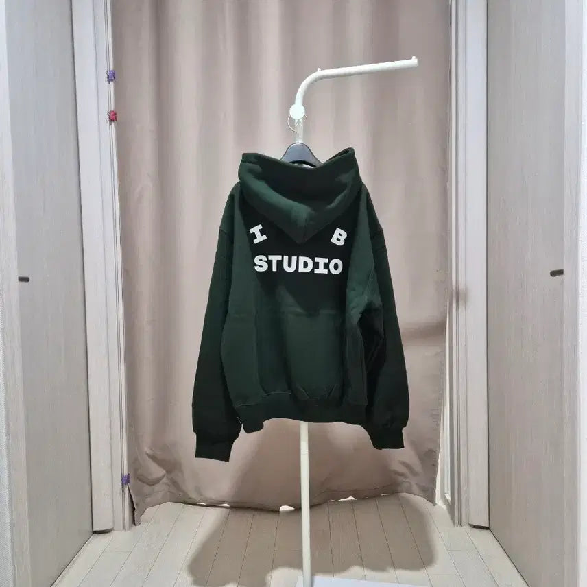 [BUNJANG] IB STUDIO Deep Green Hoodie (Size M) / IB STUDIO 후드티 딥그린.정품 새상품