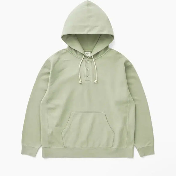 [BUNJANG] Cakies Half Button Hood Moss / 카키스 하프 버튼 후드 모스
