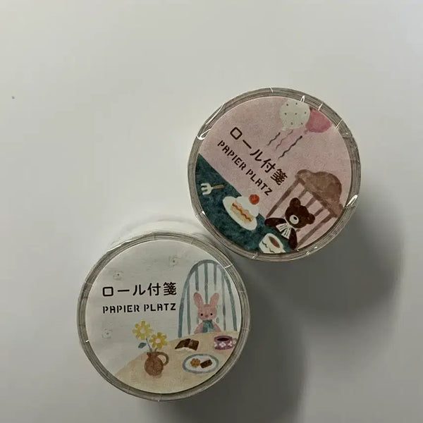 [BUNJANG] Papierplatz Memo Roll Sticker Set / 파피아프랏츠 메모 롤스티커 세트