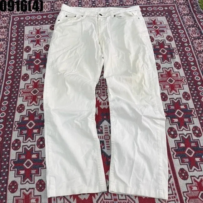 [BUNJANG] Il Corsaro White Cotton Pants / 일꼬르소 흰색 바지 면바지 0916