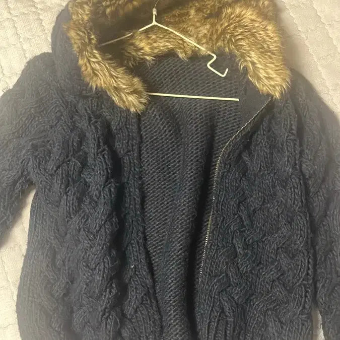 [BUNJANG] Vintage Knit Zip-Up / 퍼 니트집업