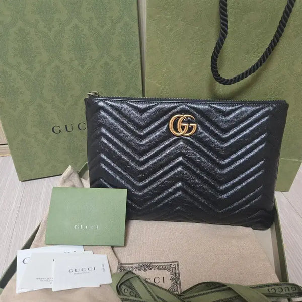 [BUNJANG] Gucci Marmont GG Clutch/Pouch / 구찌 마몽 GG 클러치/파우치