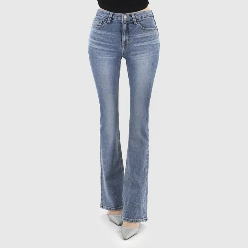 [BUNJANG] Guz Soft Low Bootcut Jeans (Medium Blue) - L / 구즈 소프트 로우 부츠컷 중청 L