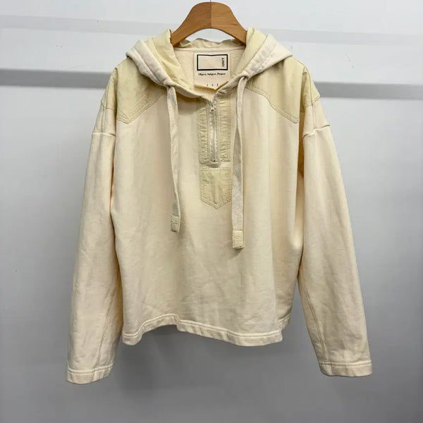 [BUNJANG] 3JECT Cut-Out Structured Hoodie T-Shirt / 쓰리젝트 절개 입체 후드 티셔츠 FV