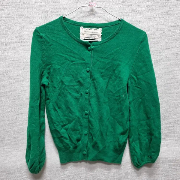 [BUNJANG] Round Neck Button-Up Knit Cardigan / 카305 니트 가디건