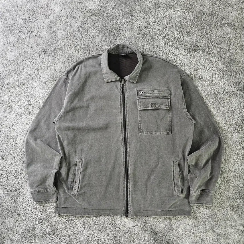 [BUNJANG] ZARA Washed Zip-Up Jacket / ZARA 워싱 집업 자켓