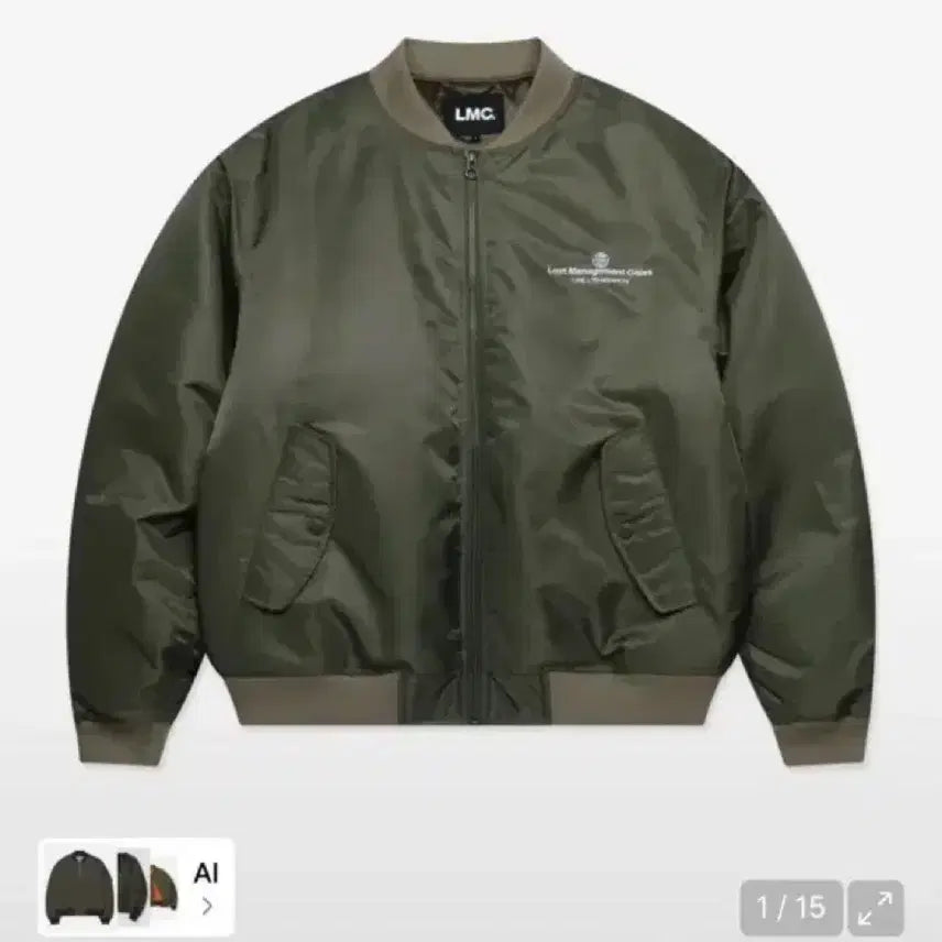[BUNJANG] LMC MA-1 Jacket Khaki / LMC 엘엠씨 WHEEL MA-1 자켓 카키