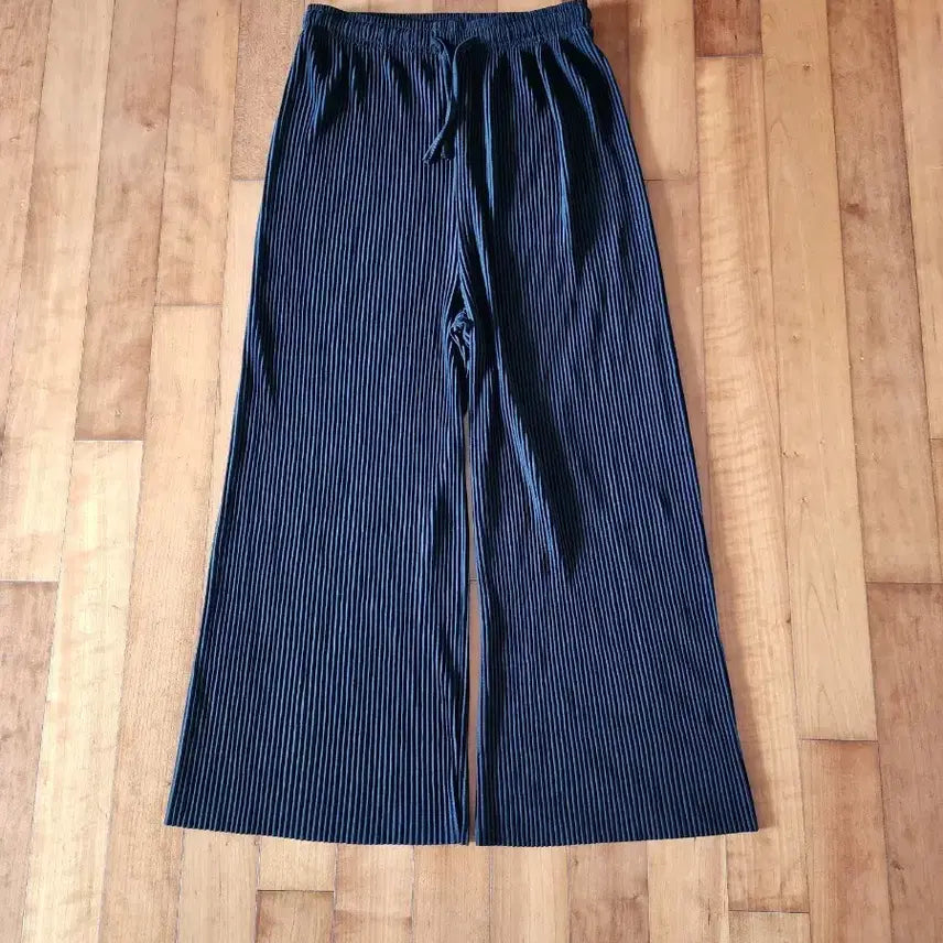 [BUNJANG] Pleated Wide Pants - Black / 플리츠 와이드 팬츠 블랙