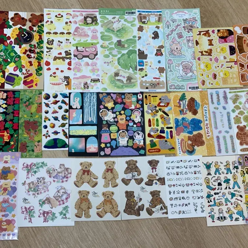 [BUNJANG] Diary Decor Sticker Set - 30 Sheets / 다꾸 스티커 30장 미사용 일괄 처분(2)