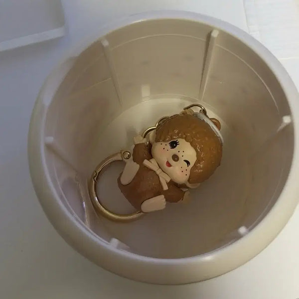 [BUNJANG] Monchhichi Baskin Robbins Collaboration Play Cup Keychain / 몬치치 배스킨라빈스 배라 베라 콜라보 키링 플레이컵