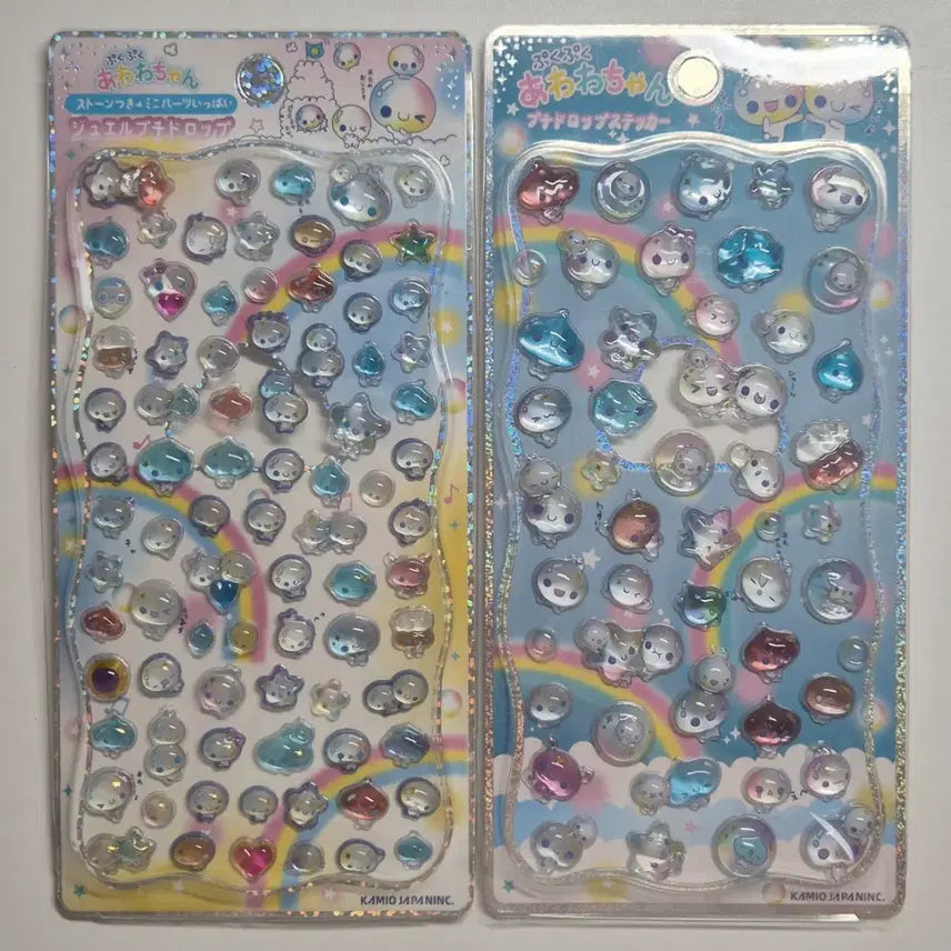 [BUNJANG] AWAVACHAN BonBon 3D Sticker Bundle Set (2 pcs) / 2장 일괄)아와와짱 봉봉 3D스티커