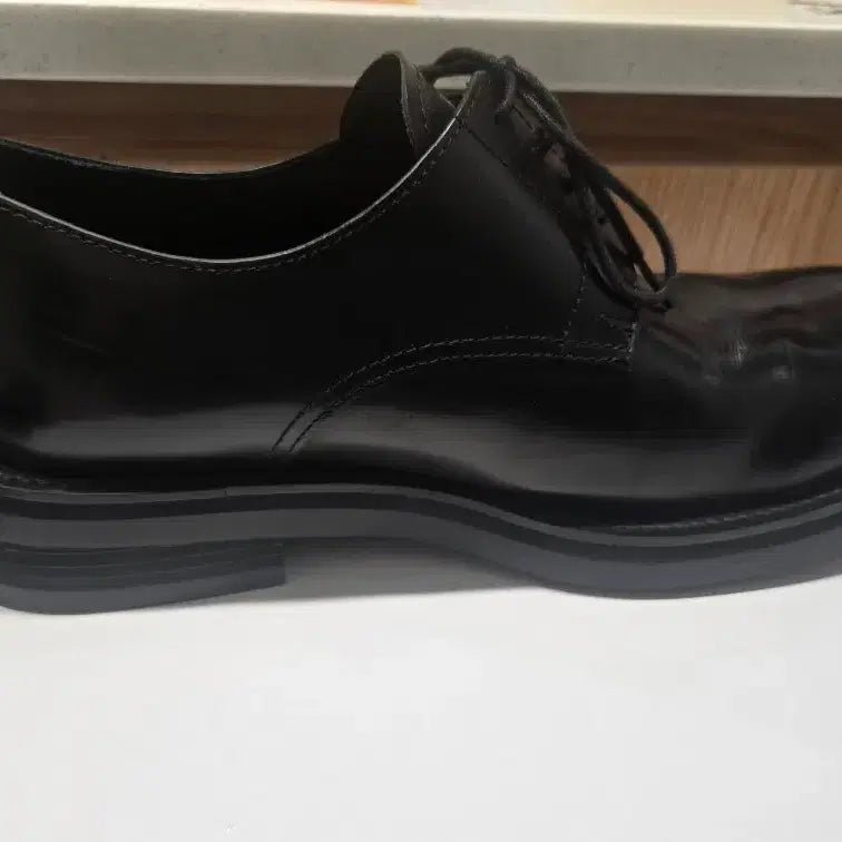 [BUNJANG] Unstandard Black Wide Derby Shoes / 무탠다드 블랙 와이드 더비슈즈 판매