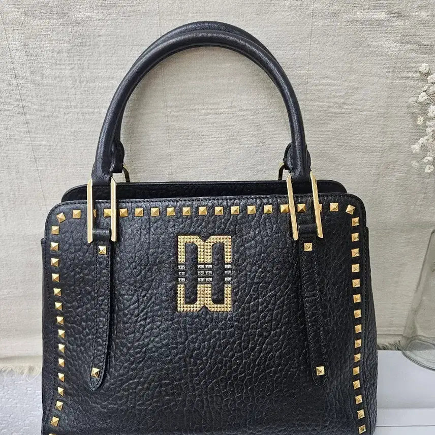 [BUNJANG] DAKS DD Logo Stud Tote Bag / 닥스 DD로고 스터드토트백