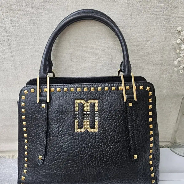 [BUNJANG] DAKS DD Logo Stud Tote Bag / 닥스 DD로고 스터드토트백