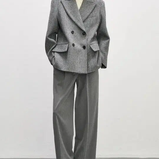 [BUNJANG] 24System Herringbone Double Jacket / 24시스템 헤링본 더블  자켓