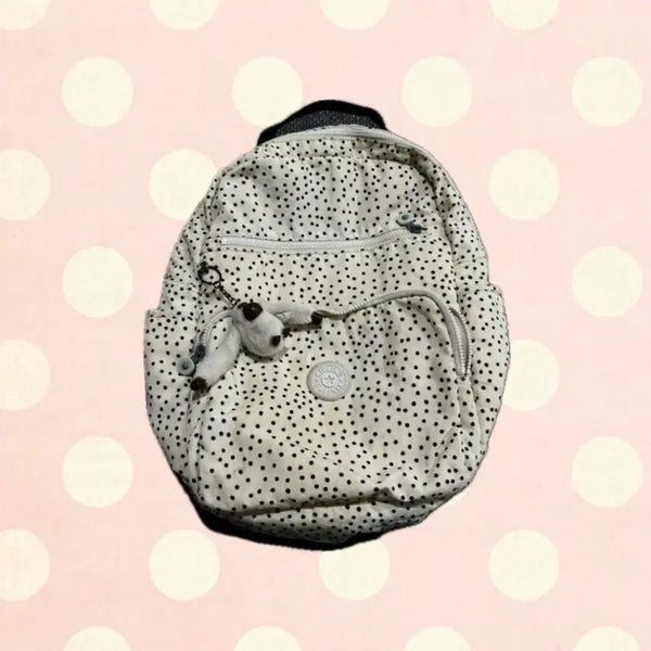 [BUNJANG] Kipling Vintage Polka Dot Backpack / 키플링 빈티지 도트 땡땡이 백팩 배낭 가방