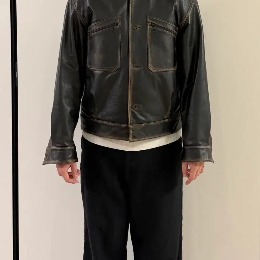 [BUNJANG] Eastlogge Leather Jacket / 이스트로그 / 가죽자켓