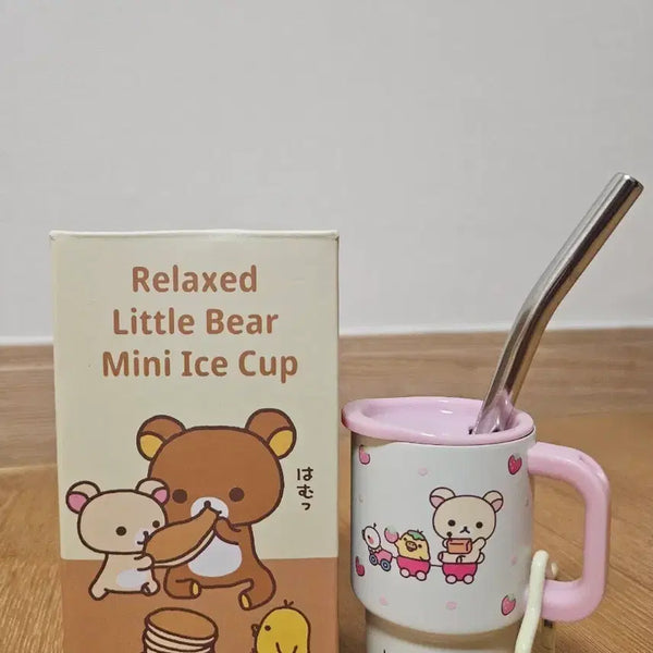 [BUNJANG] Rilakkuma Mini Ice Cup 80ml Keyring / 리락쿠마 미니 아이스컵 80ml키링
