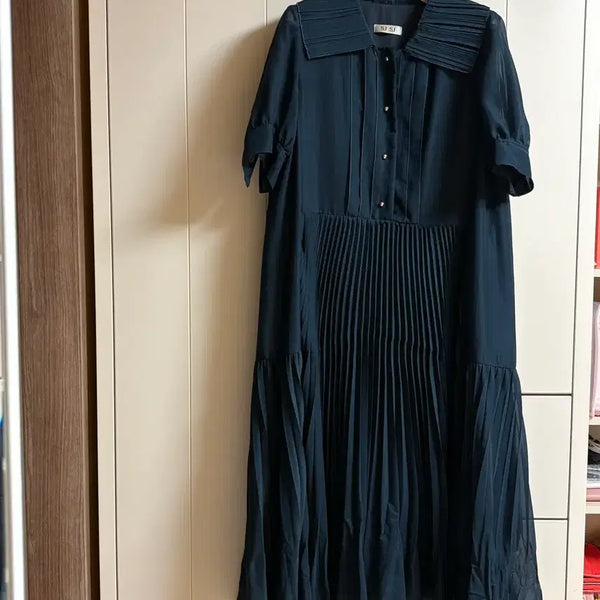 [BUNJANG] SJ.SJ Pleated Long Dress / sjsj 여성 플리츠 원피스
