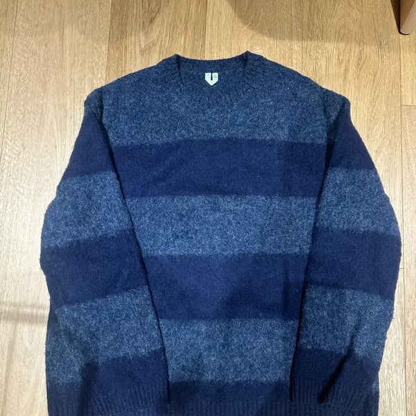 [BUNJANG] ARKET Wool Sweater Navy Stripe M / 아르켓 울 스웨터 네이비 스트라이프 M (100-105)