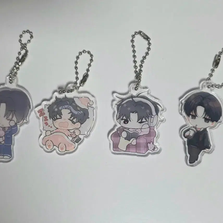 [BUNJANG] Kim Soleum Birthday Cafe Gacha Keyring Set / 괴출 김솔음 생카 금일업무 가챠키링