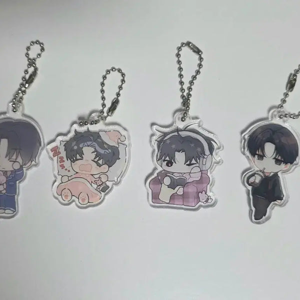 [BUNJANG] Kim Soleum Birthday Cafe Gacha Keyring Set / 괴출 김솔음 생카 금일업무 가챠키링