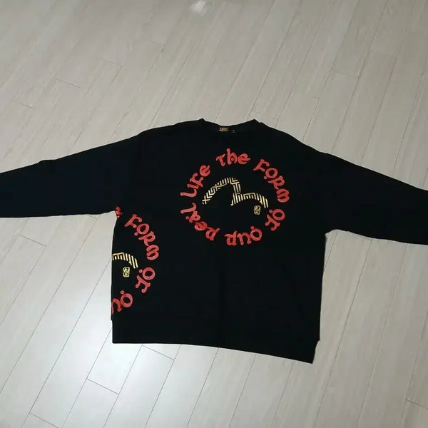 [BUNJANG] Evisu Black Sweatshirt / 에비수 맨투맨 블랙