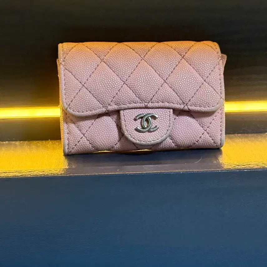 [BUNJANG] Chanel Caviar Pink Card Holder / 샤넬캐비어 핑크 카드지갑