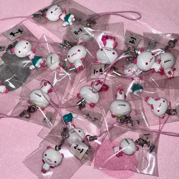 [BUNJANG] San-X Classic Momo Panda Original Keychain Strap / 고전 모모판다 산엑스 정품 키링 스트랩